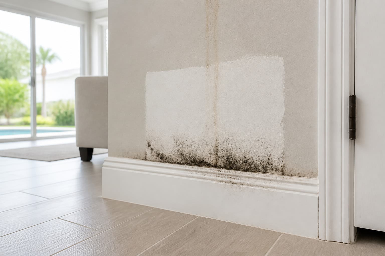 Mold coming back on a wall in the same spot after cleaning Mold coming back on a wall in the same spot after cleaning